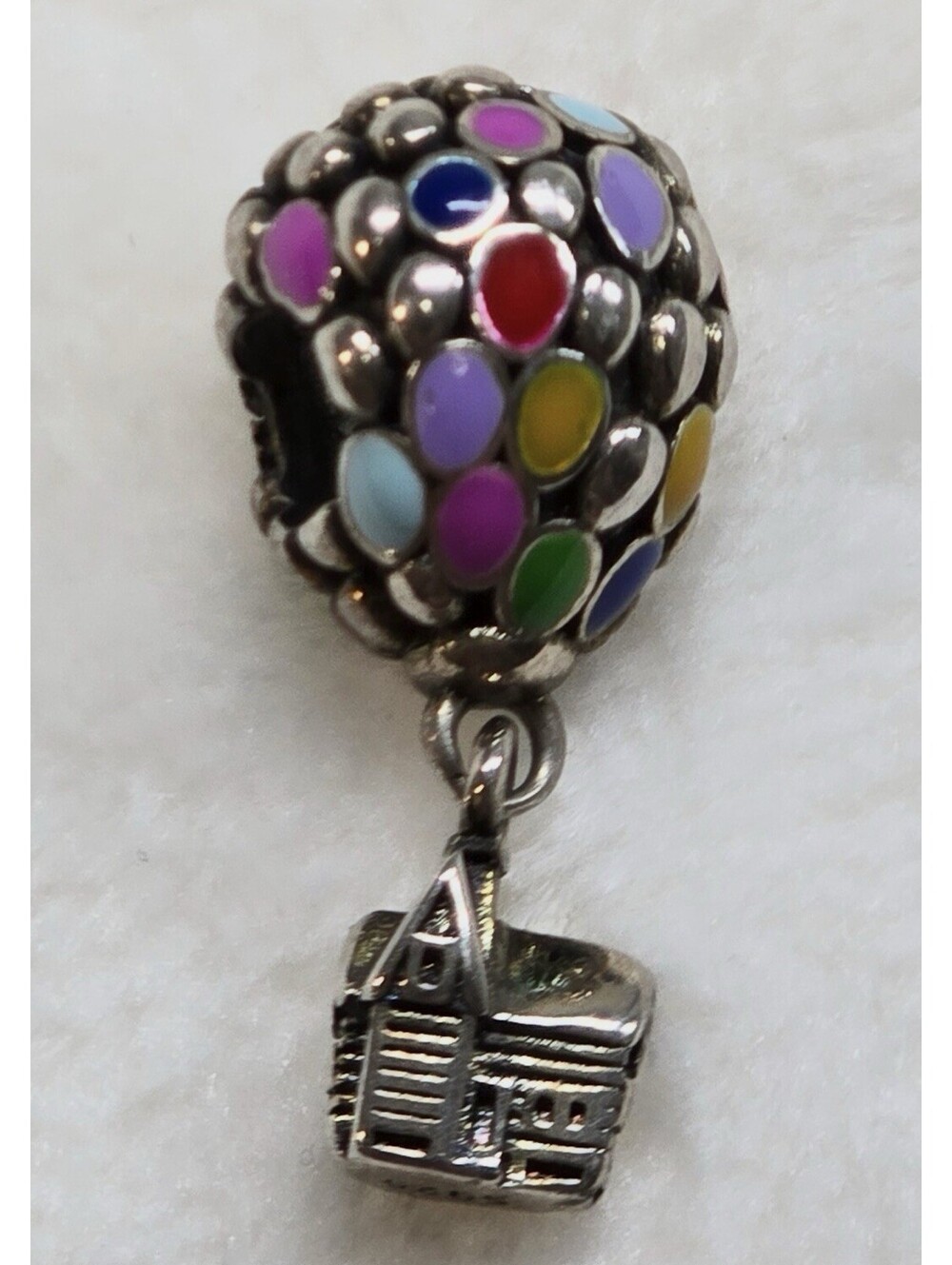 Pandora Disney Pixar UP House Balloons Charm S925 Silver Enamel 798962C01